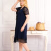 rochie de zi bleumarin