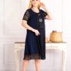 rochie de zi bleumarin