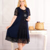 rochie de zi bleumarin