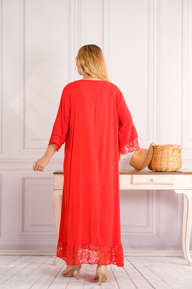 rochie lunga rosie5