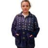 Jacheta ANGORA cu buzunare bleumarin