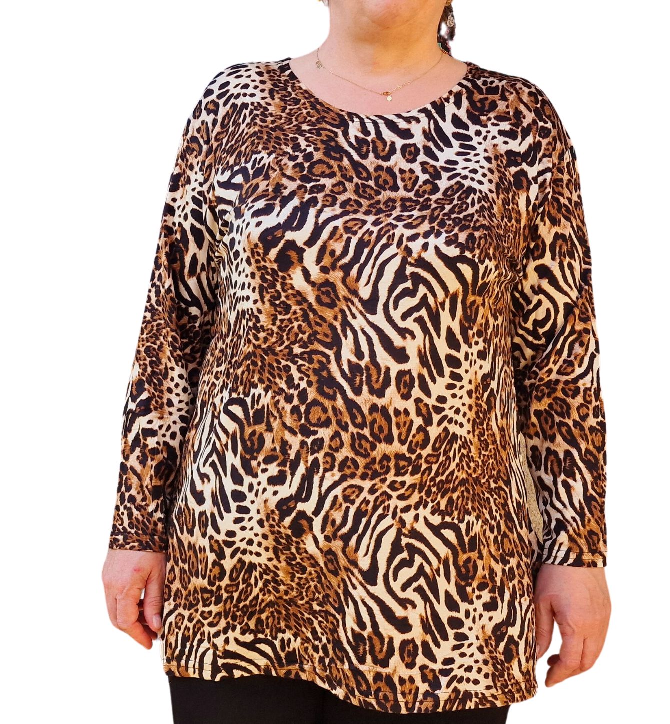 Bluza femei marime mare Leopard