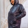 Jachetă oversize bust 125 cm negru