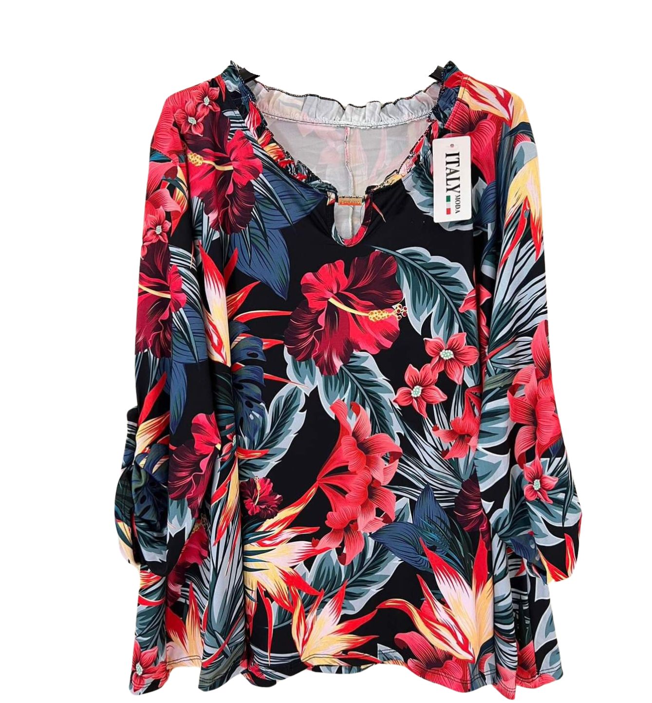 Bluza marime mare inflorata Big Size Bluza marime mare inflorata Big Size