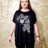 Bluza dama negru marime mare 1+1 Cadou