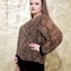 Bluză animal print elegantă femei