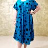 rochie turcuaz cu buline
