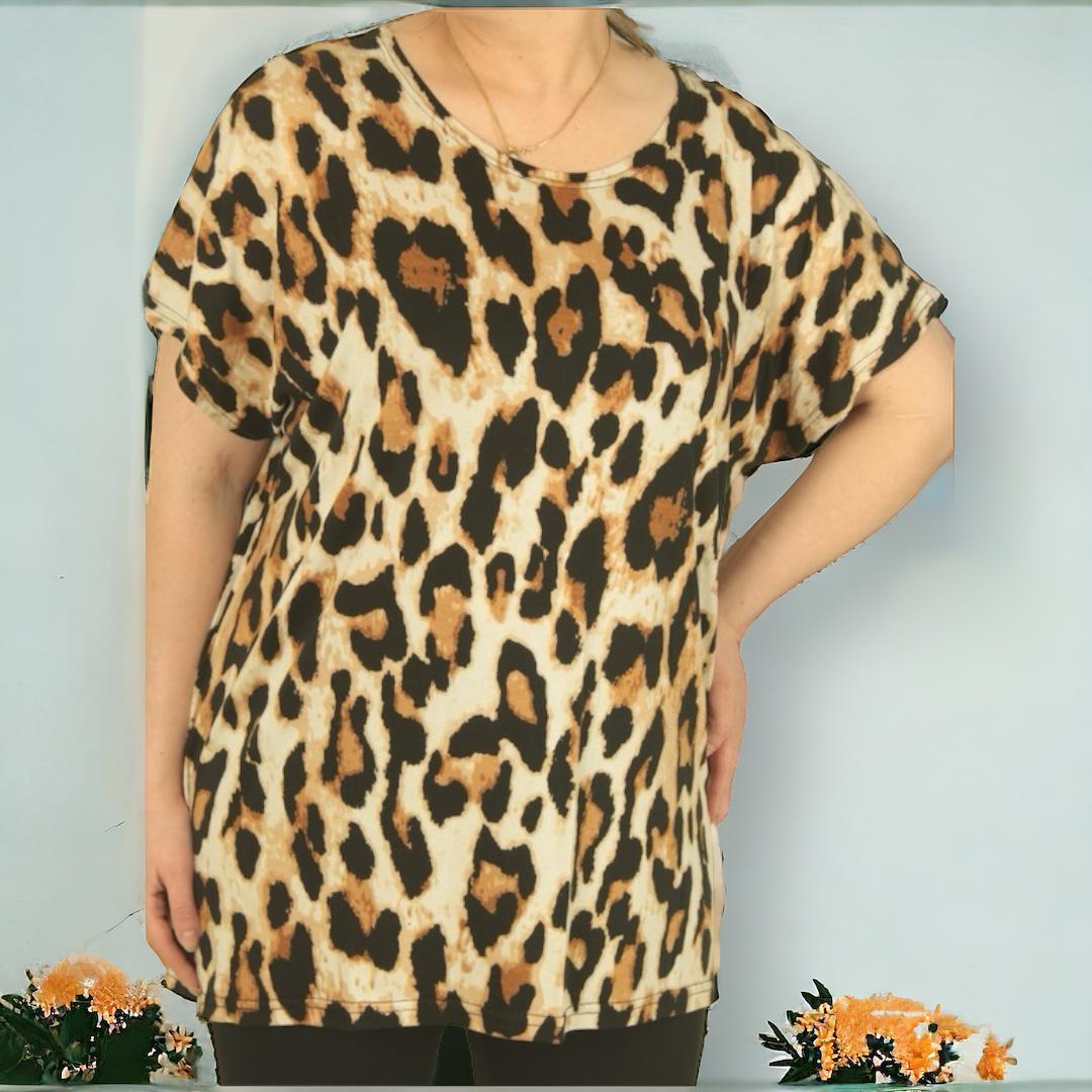 Bluza dama marime mare imprimeu animal print