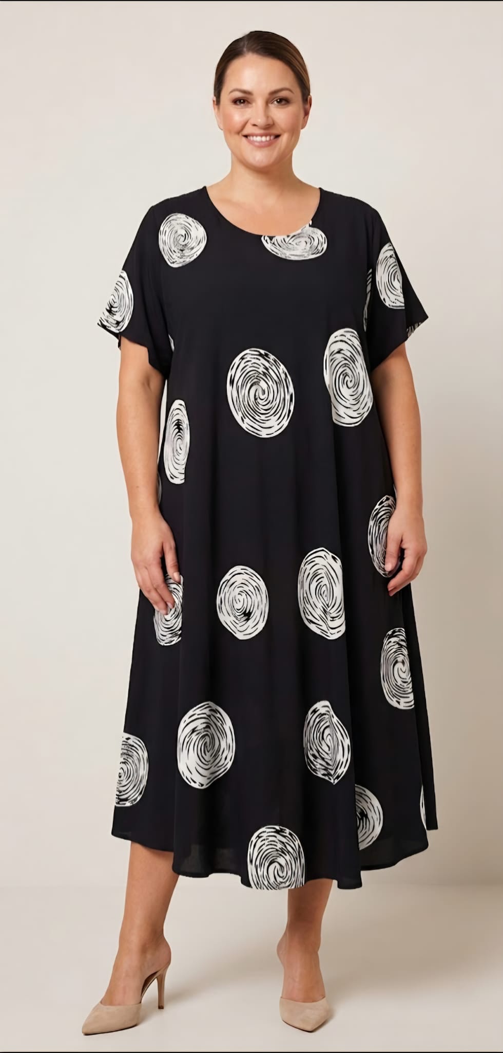 Rochie vaporoasa de vara marime mare Greta