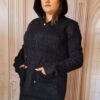 Hanorac oversize Angora cu buzunare negru