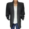 Sacou elegant negru pentru femei Lia