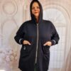 Hanorac oversize bust 130 cm negru