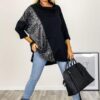 Bluza oversize eleganta cu paiete stralucitoare