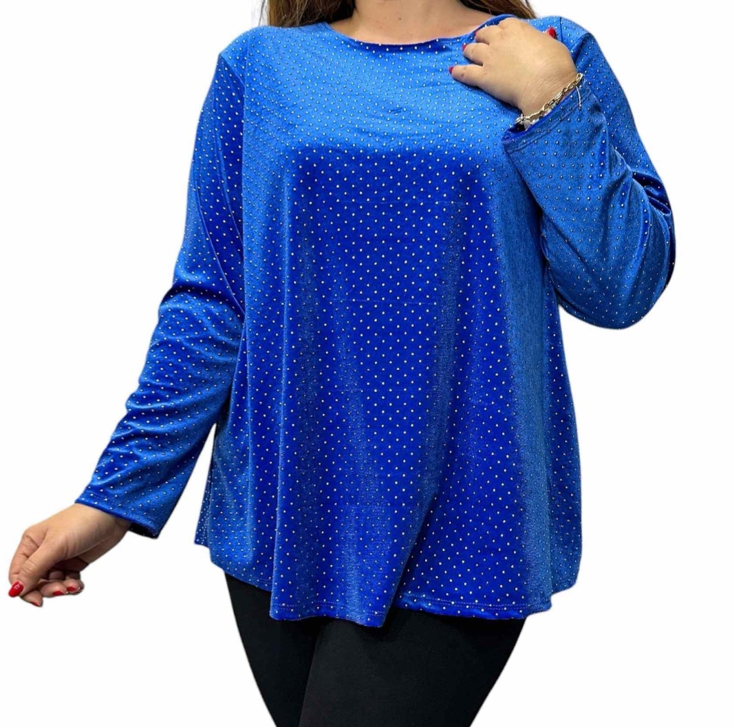 Bluză mărime mare catifea bust 130cm