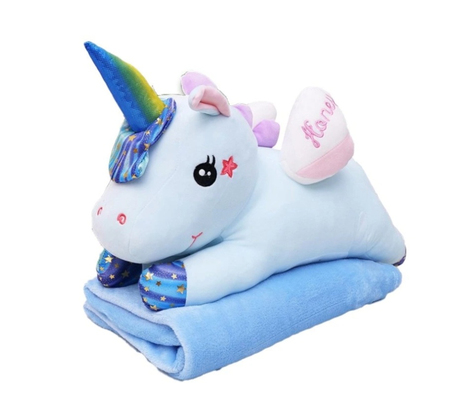 Jucarie de plus Unicorn cu patura