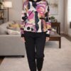 Trening dama oversize modern imprimeu abstract