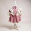 Rochiță elegantă de botez pentru dantelata