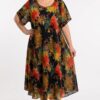 Rochie marime mare multicolora Raya
