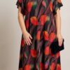 Rochie vaporoasa de vara mare frunze