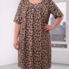 Rochie XXL damă Leopard elegantă 1+1