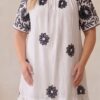Rochie damă mărimi mari floricele 1+1cadou