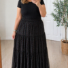 Fustă voal dama lejera vaporoasa negru