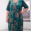 Rochie XXL damă verde elegantă 1+1
