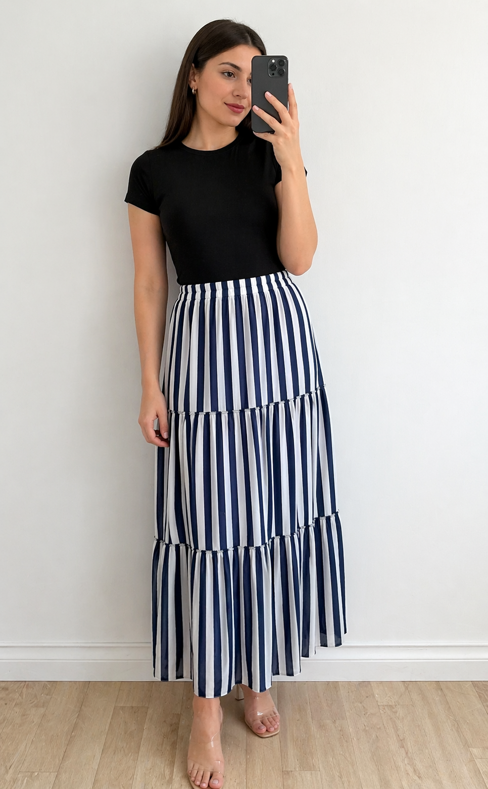 Fustă voal dama lejera imprimeu zebra