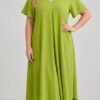 Rochie versatila vaporoasa Betty verde fistic