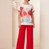 Compleu elegant dama culoare vibranta rosu