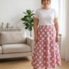 Rochie vaporoasa 1+1cadou buline culoare roz
