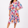 Rochie 1plus1 gratis imprimeu floral colorata